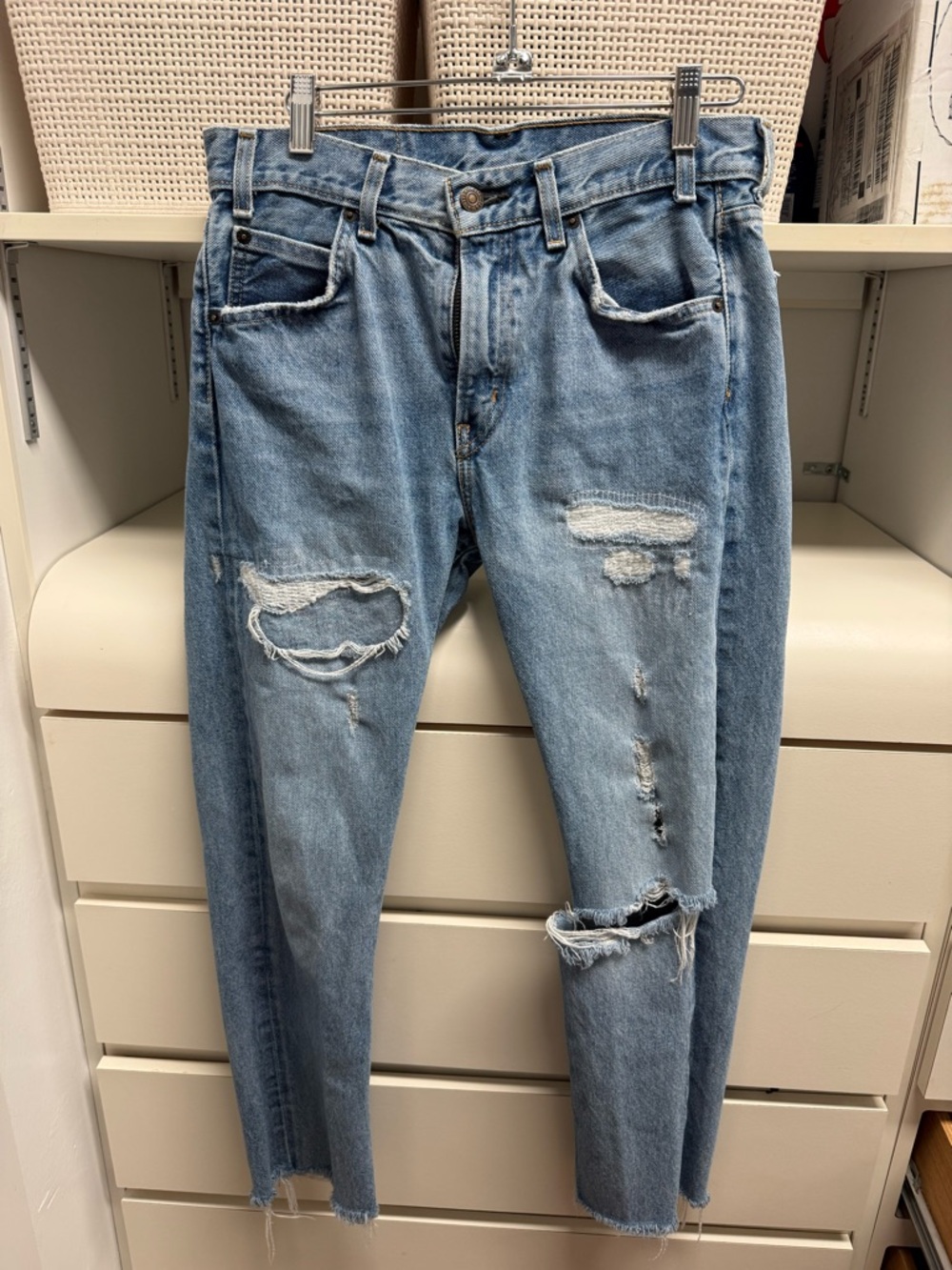 Levi's light blue distressed 505™ C jeans